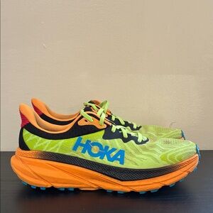 Hoka Challenger ATR 7 trail running shoes in the BlackLettuce size 10 men